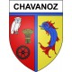 Chavanoz 38 ville Stickers blason autocollant adhésif