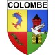 colombe 38 ville Stickers blason autocollant adhésif