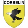corbelin 38 ville Stickers blason autocollant adhésif