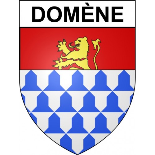 Domène 38 ville Stickers blason autocollant adhésif