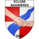 Pegatinas escudo de armas de Bazas adhesivo de la etiqueta engomada