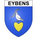 Pegatinas escudo de armas de Bazas adhesivo de la etiqueta engomada
