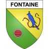 fontaine 38 ville Stickers blason autocollant adhésif