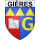 gières 38 ville Stickers blason autocollant adhésif