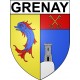 Stickers coat of arms Bazas adhesive sticker