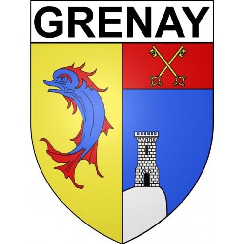 Stickers coat of arms Bazas adhesive sticker