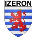 Pegatinas escudo de armas de Bazas adhesivo de la etiqueta engomada