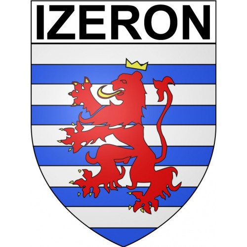 izeron 38 ville Stickers blason autocollant adhésif