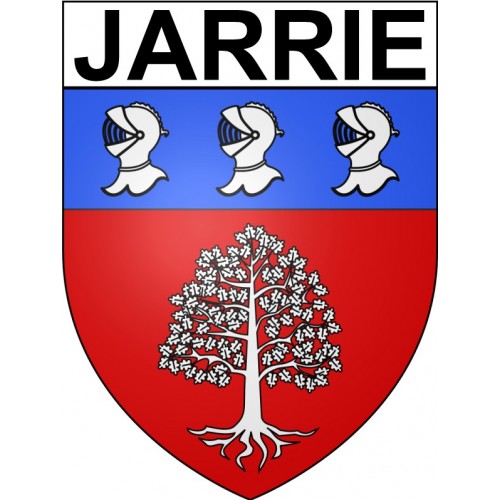 jarrie 38 ville Stickers blason autocollant adhésif