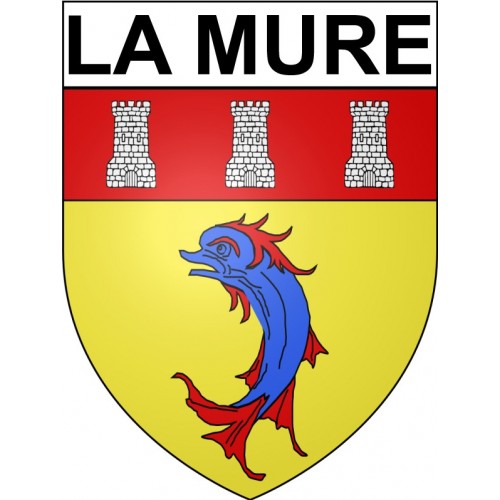 La Mure 38 ville Stickers blason autocollant adhésif