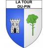 La Tour-du-Pin 38 ville Stickers blason autocollant adhésif