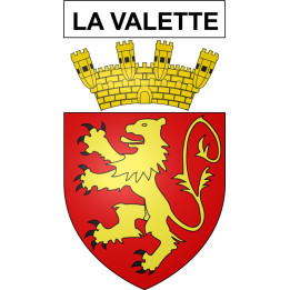 La Valette 38 ville Stickers blason autocollant adhésif