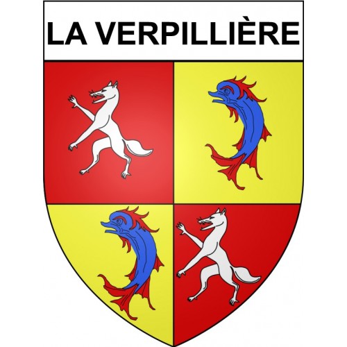La Verpillière 38 ville Stickers blason autocollant adhésif
