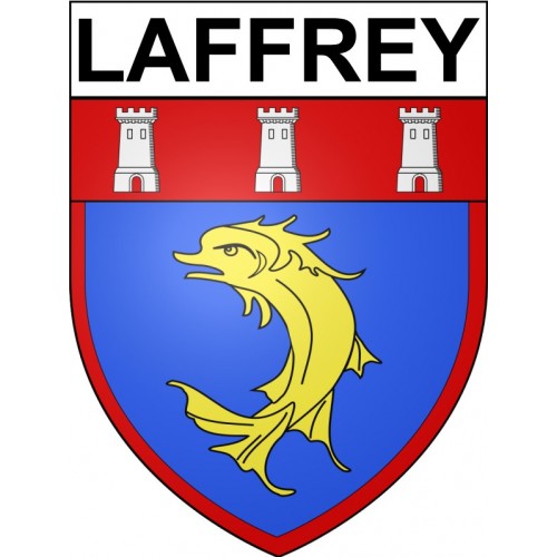 laffrey 38 ville Stickers blason autocollant adhésif
