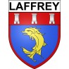 laffrey 38 ville Stickers blason autocollant adhésif