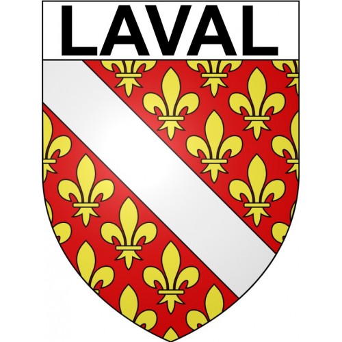 Laval 38 ville Stickers blason autocollant adhésif