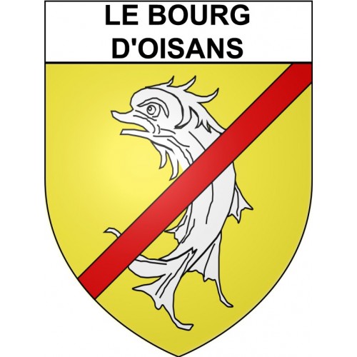 le bourg-d'oisans 38 ville Stickers blason autocollant adhésif