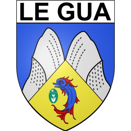 Pegatinas escudo de armas de Bazas adhesivo de la etiqueta engomada