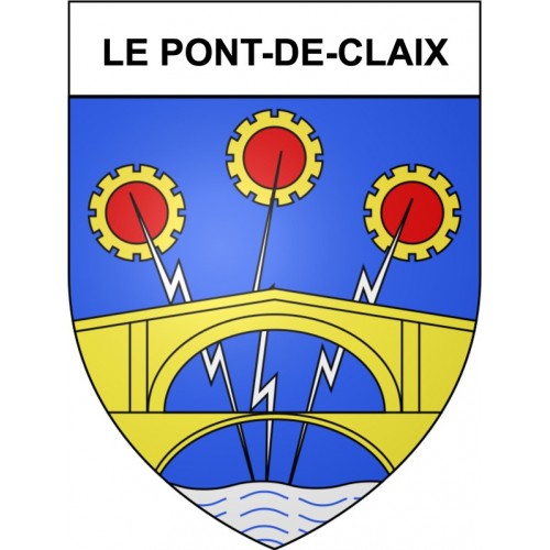 Stickers coat of arms Bazas adhesive sticker
