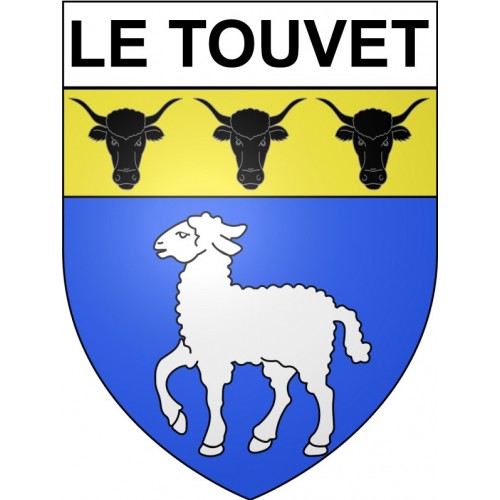 Stickers coat of arms Bazas adhesive sticker