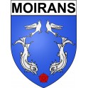 Moirans 38 ville Stickers blason autocollant adhésif