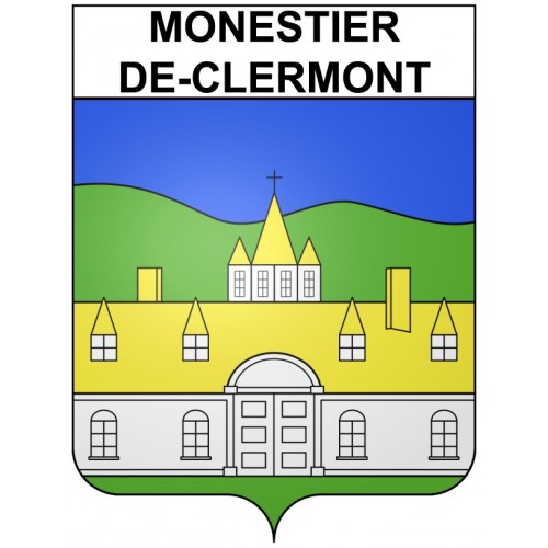 Monestier-de-Clermont 38 ville Stickers blason autocollant adhésif