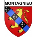 Montagnieu 38 ville Stickers blason autocollant adhésif