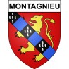Montagnieu 38 ville Stickers blason autocollant adhésif