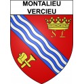 Montalieu-Vercieu 38 ville Stickers blason autocollant adhésif