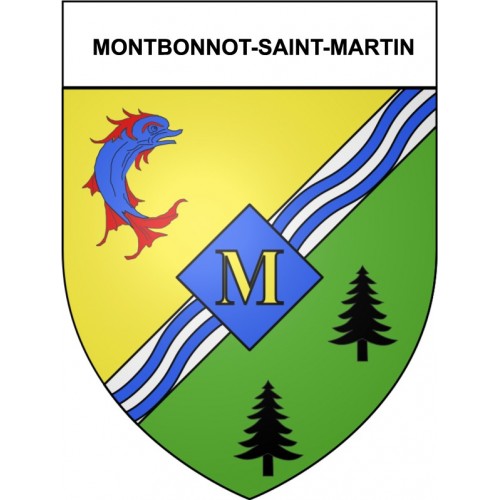 Pegatinas escudo de armas de Bazas adhesivo de la etiqueta engomada