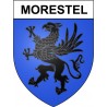 Morestel 38 ville Stickers blason autocollant adhésif