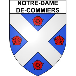 Notre-Dame-de-Commiers 38 ville Stickers blason autocollant adhésif