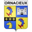 Ornacieux 38 ville Stickers blason autocollant adhésif