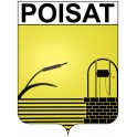 Pegatinas escudo de armas de Bazas adhesivo de la etiqueta engomada