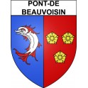 Pont-de-Beauvoisin 38 ville Stickers blason autocollant adhésif