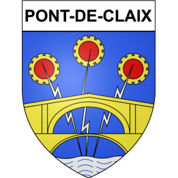 Pont-de-Claix 38 ville Stickers blason autocollant adhésif