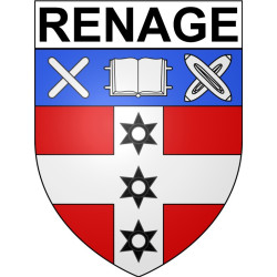 Stickers coat of arms Bazas adhesive sticker