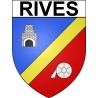 Rives 38 ville Stickers blason autocollant adhésif