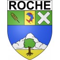 Roche 38 ville Stickers blason autocollant adhésif