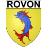 Rovon 38 ville Stickers blason autocollant adhésif