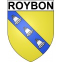 Roybon 38 ville Stickers blason autocollant adhésif