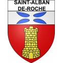 Saint-Alban-de-Roche 38 ville Stickers blason autocollant adhésif
