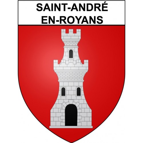 Saint-André-en-Royans 38 ville Stickers blason autocollant adhésif