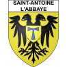 Saint-Antoine-l'Abbaye 38 ville Stickers blason autocollant adhésif