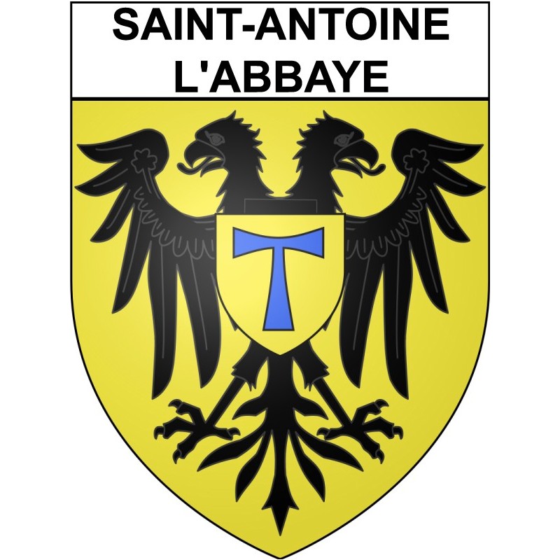 SaintAntoinel'Abbaye 38 ville Stickers blason autocollant adhésif