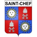 Saint-Chef 38 ville Stickers blason autocollant adhésif