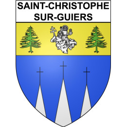 Saint-Christophe-sur-Guiers 38 ville Stickers blason autocollant adhésif