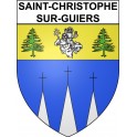 Saint-Christophe-sur-Guiers 38 ville Stickers blason autocollant adhésif