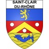 Saint-Clair-du-Rhône 38 ville Stickers blason autocollant adhésif