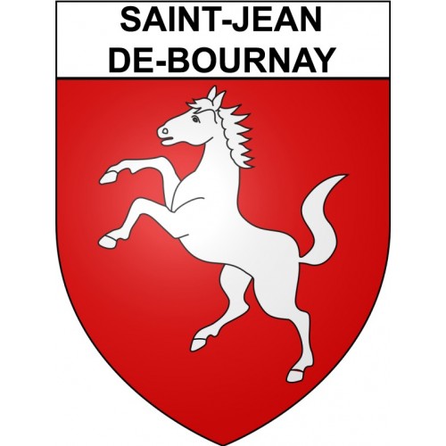Saint-Jean-de-Bournay 38 ville Stickers blason autocollant adhésif